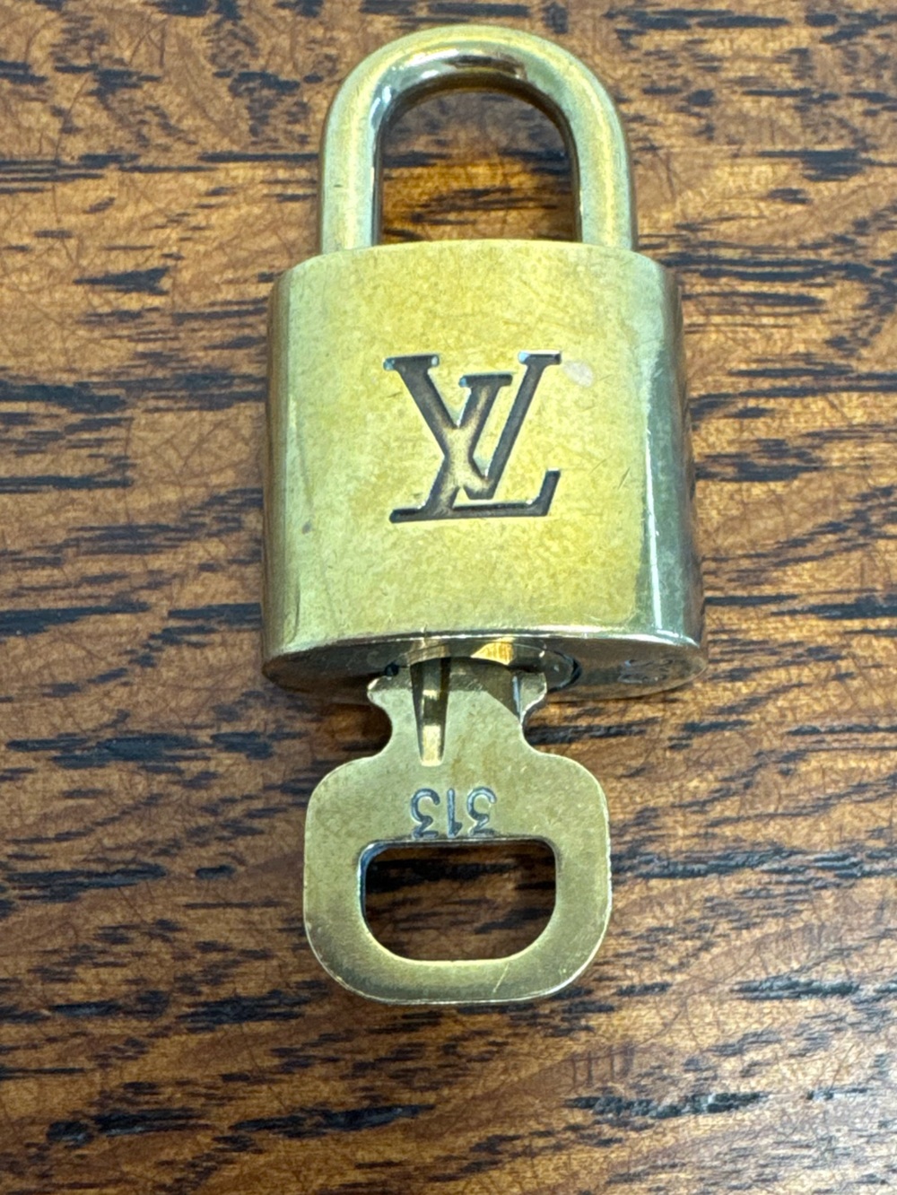 Louis Vuitton Brass Padlock with Key #313